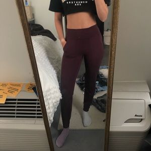 lulu lemon maroon align joggers
